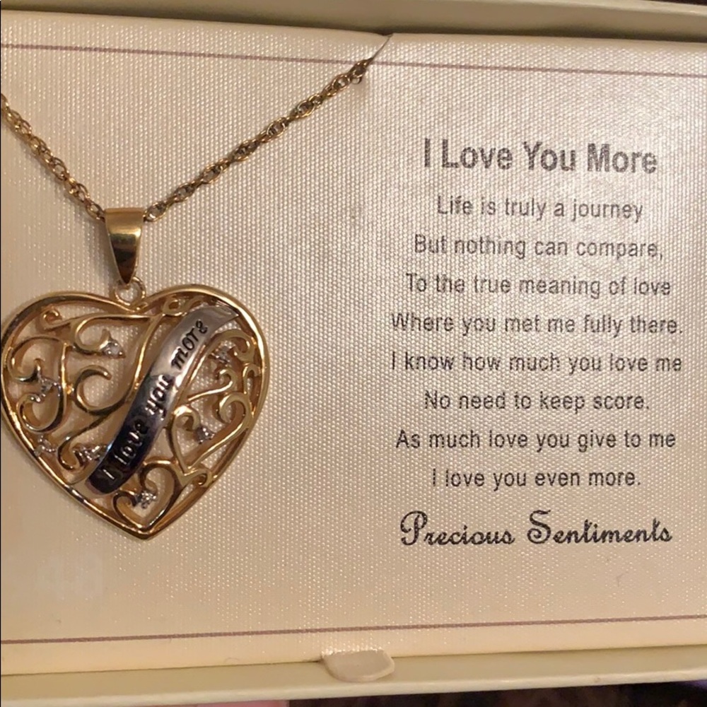 “I love you more” necklace - New